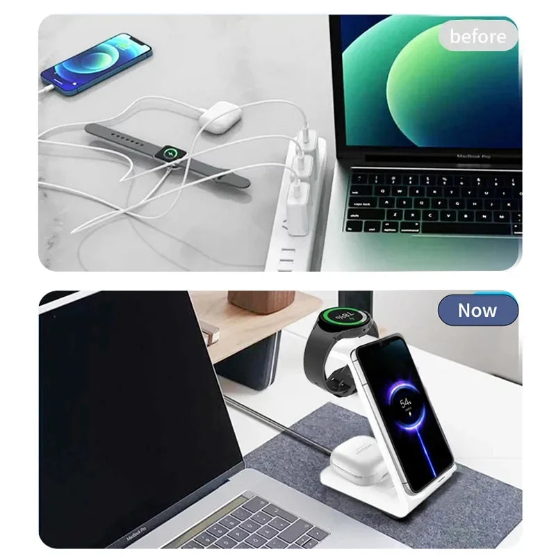 3 in 1 Wireless Charger Stand – 3-in-1 wireless charger for phone and earbuds