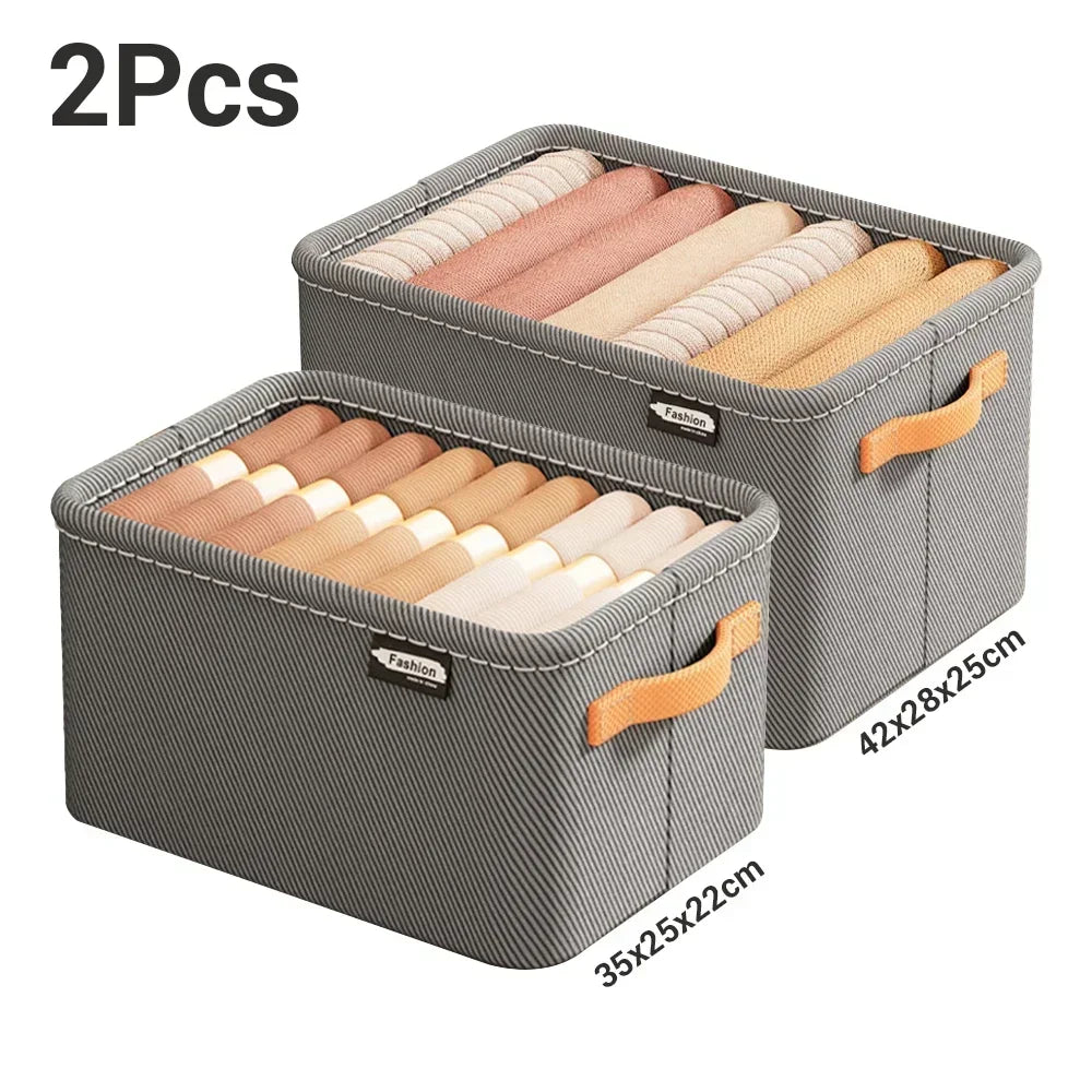 Clothes Drawer Organizer – Fabric boxes for jeans or sweaters
