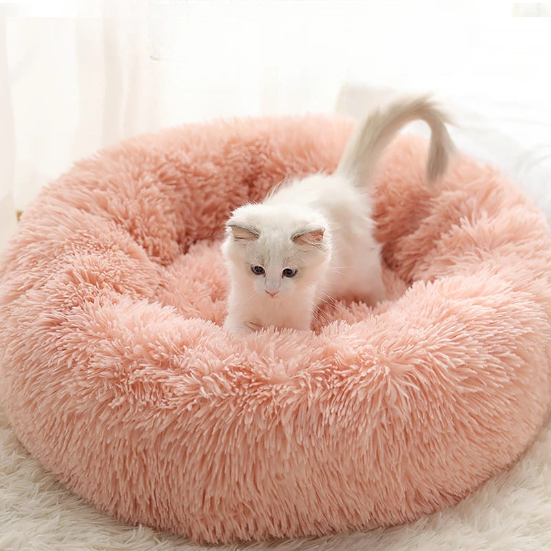 Plush Pet Bed – Warm, Washable & Detachable Cat/Dog Nest