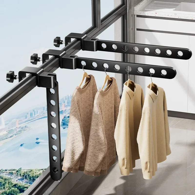 Rotating Hanger Rack – Foldable wall-mounted clothes hanger