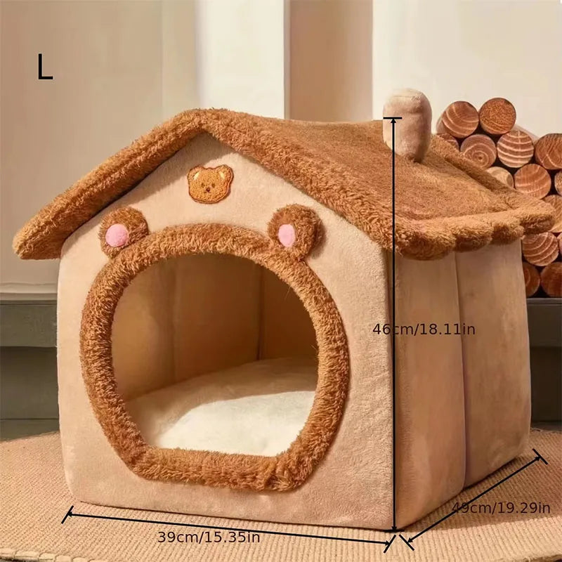 Washable Pet House Removable, all-season bed for small dogs and cats