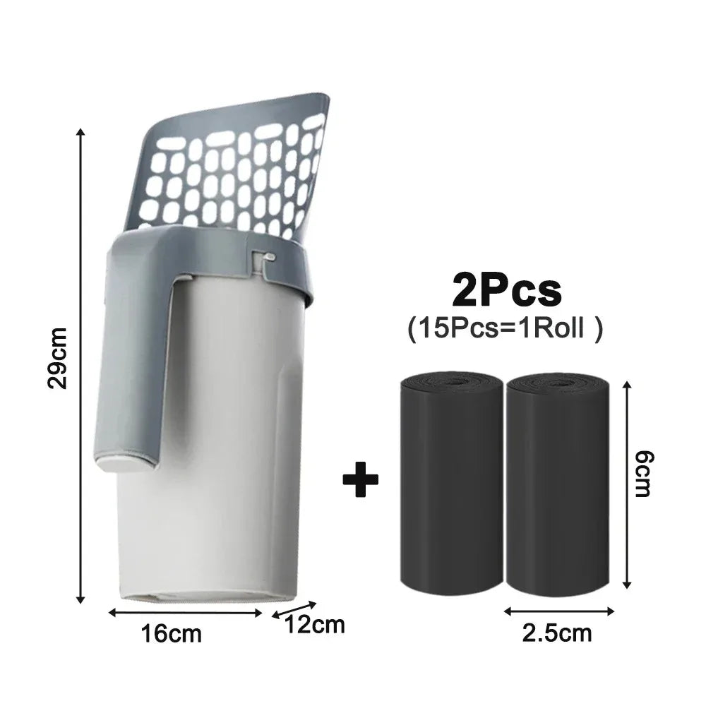 Cat Litter Shovel with Refill Bag – Cat litter shovel with refill bag