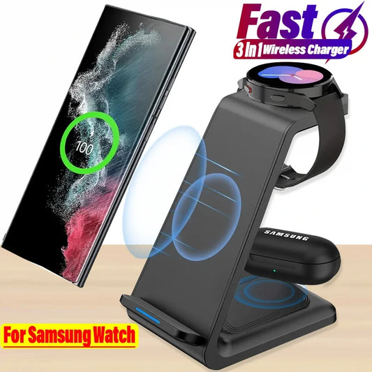 3 in 1 Wireless Charger Stand – 3-in-1 wireless charger for phone and earbuds