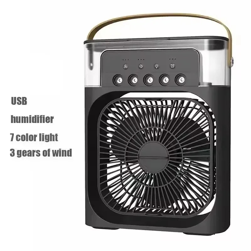 Portable Humidifier Fan – USB fan and humidifier with night light