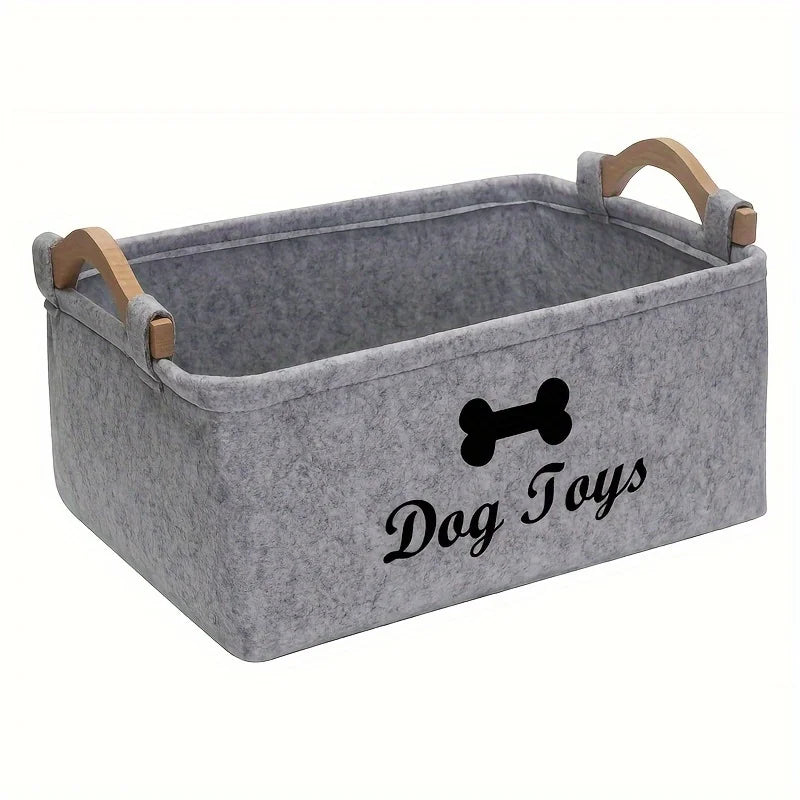 Pet Storage Box – Felt box for storing pet toys and accessories