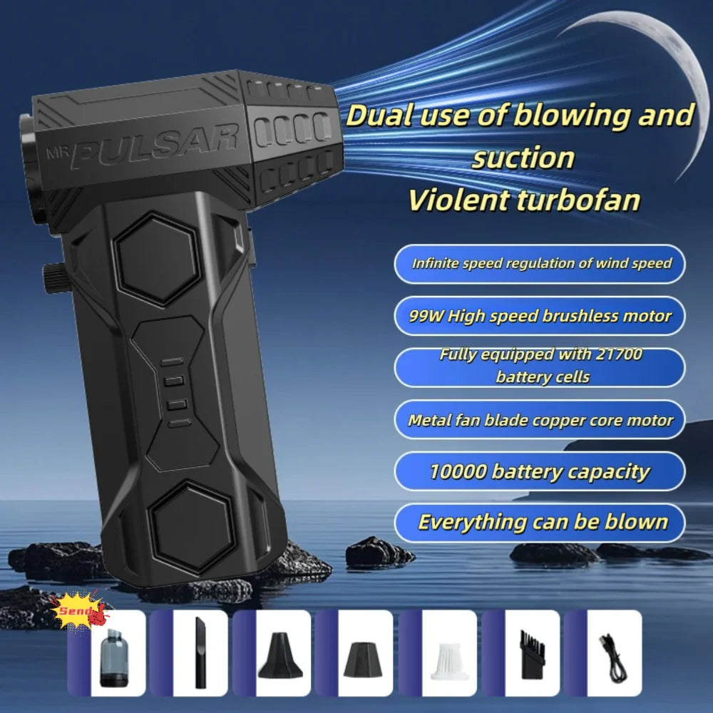 X11 Jet Blower – Portable fan and vacuum with 10,000mAh battery
