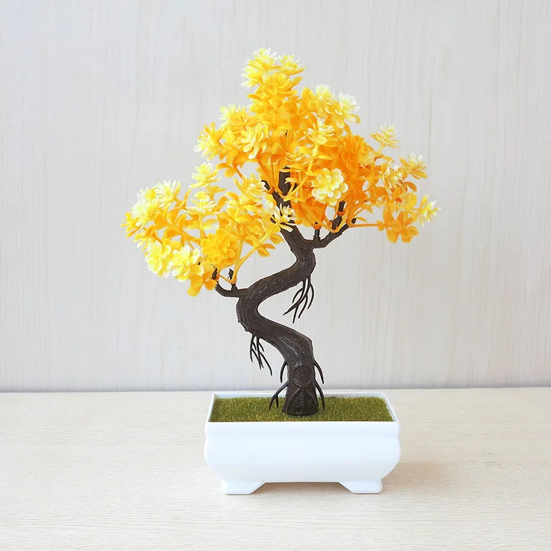 Artificial Bonsai Plant – Fake potted tree for indoor decoration