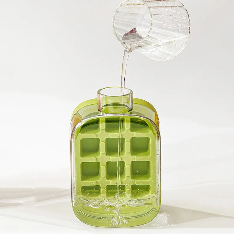 500/800ML Ice Cup with Straw – Press Ice Mold for Cold Drinks