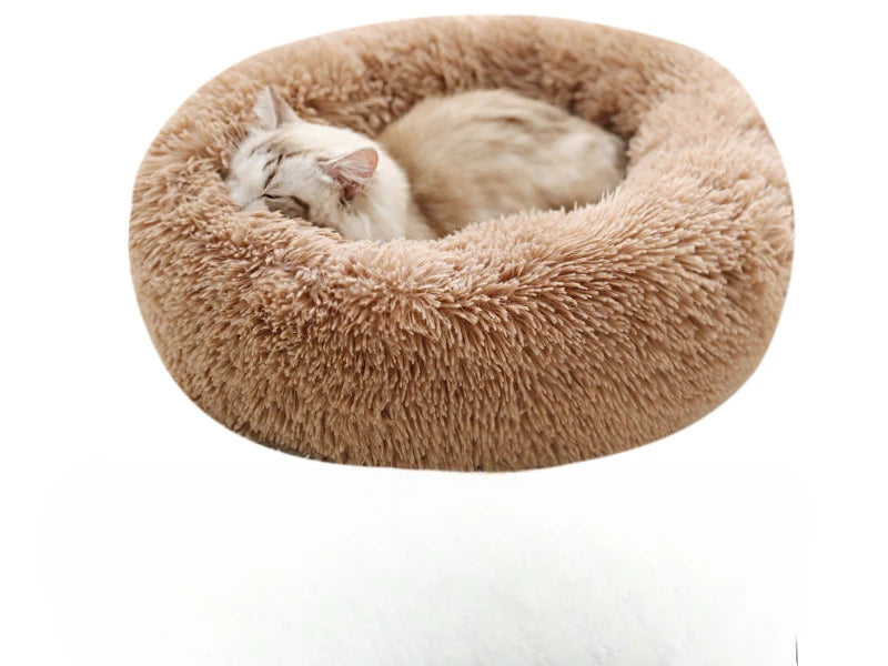 Plush Pet Bed – Warm, Washable & Detachable Cat/Dog Nest