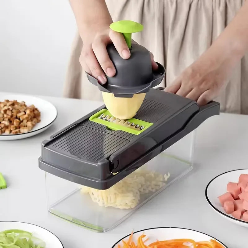 Multifunctional Vegetable Slicer and Cutter (14/16 Pieces)