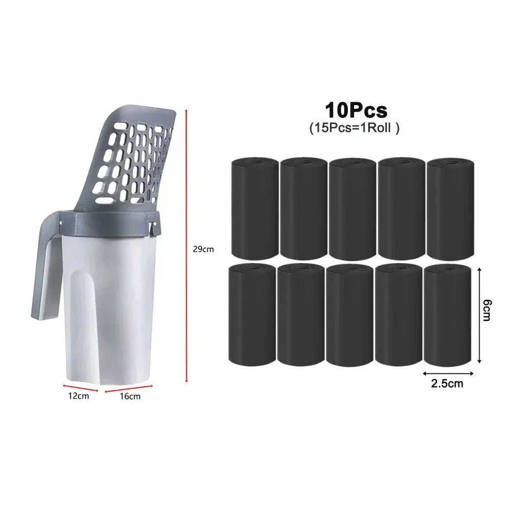 Cat Litter Shovel with Refill Bag – Cat litter shovel with refill bag