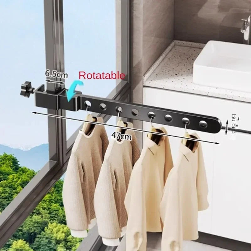 Rotating Hanger Rack – Foldable wall-mounted clothes hanger