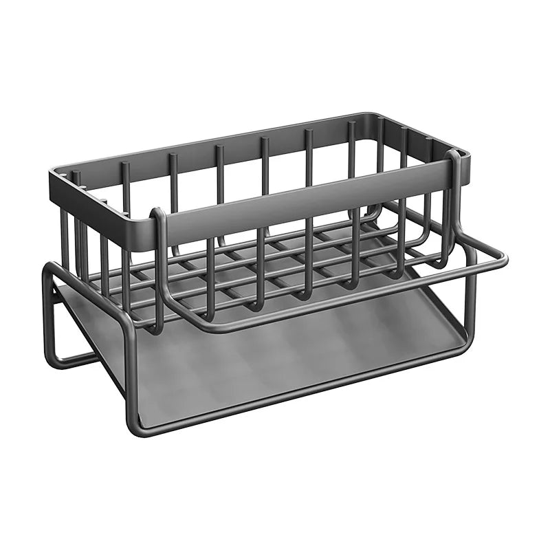 Stainless Steel Sink Rack – Sponge, Soap & Towel Organizer
