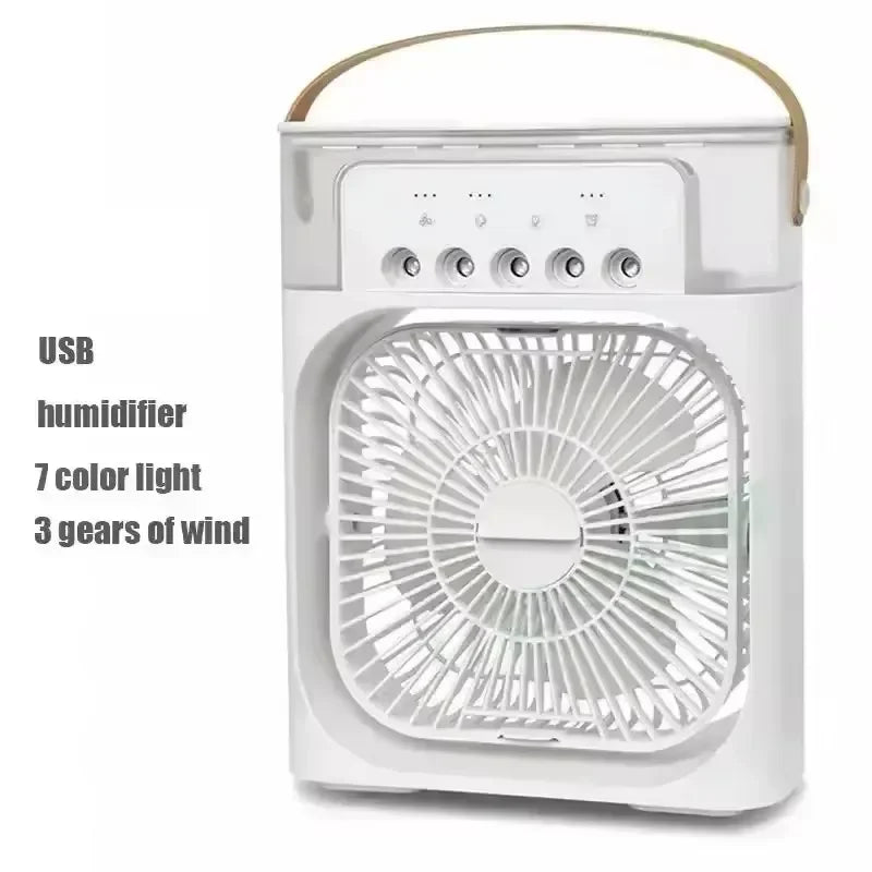 Portable Humidifier Fan – USB fan and humidifier with night light