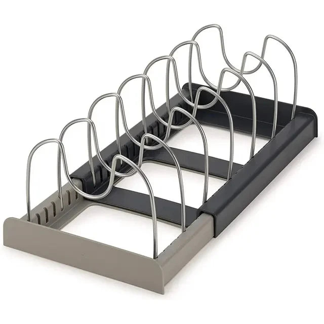 Expandable Stainless Steel Storage Rack – Kitchen rack for pans and pots