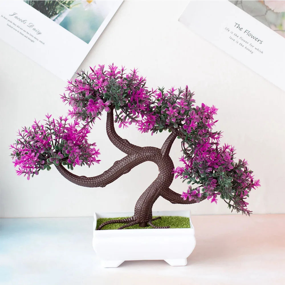 Artificial Bonsai Plant – Fake potted tree for indoor decoration