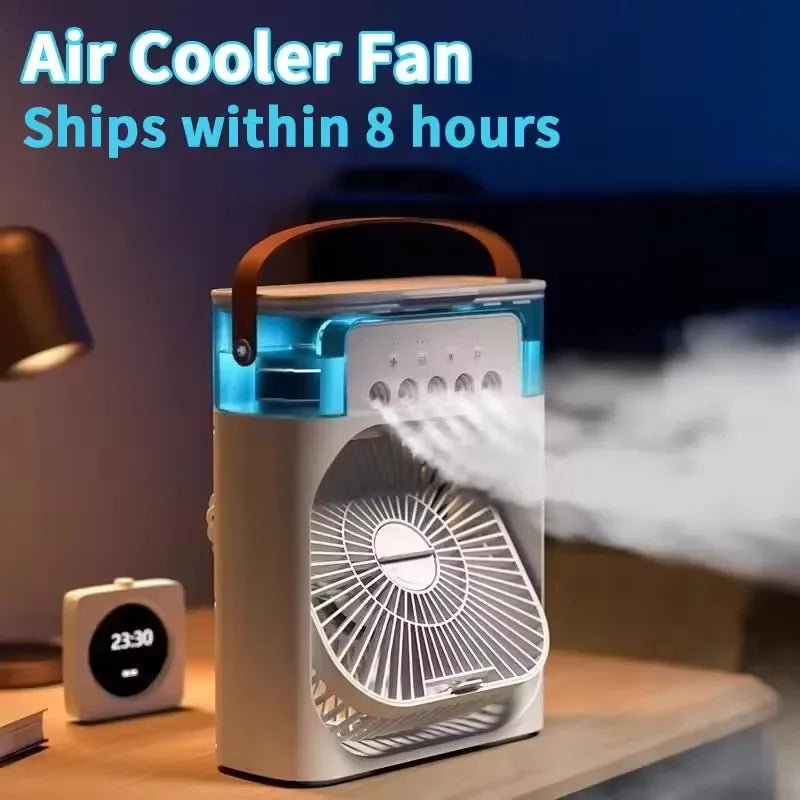 Portable Humidifier Fan – USB fan and humidifier with night light