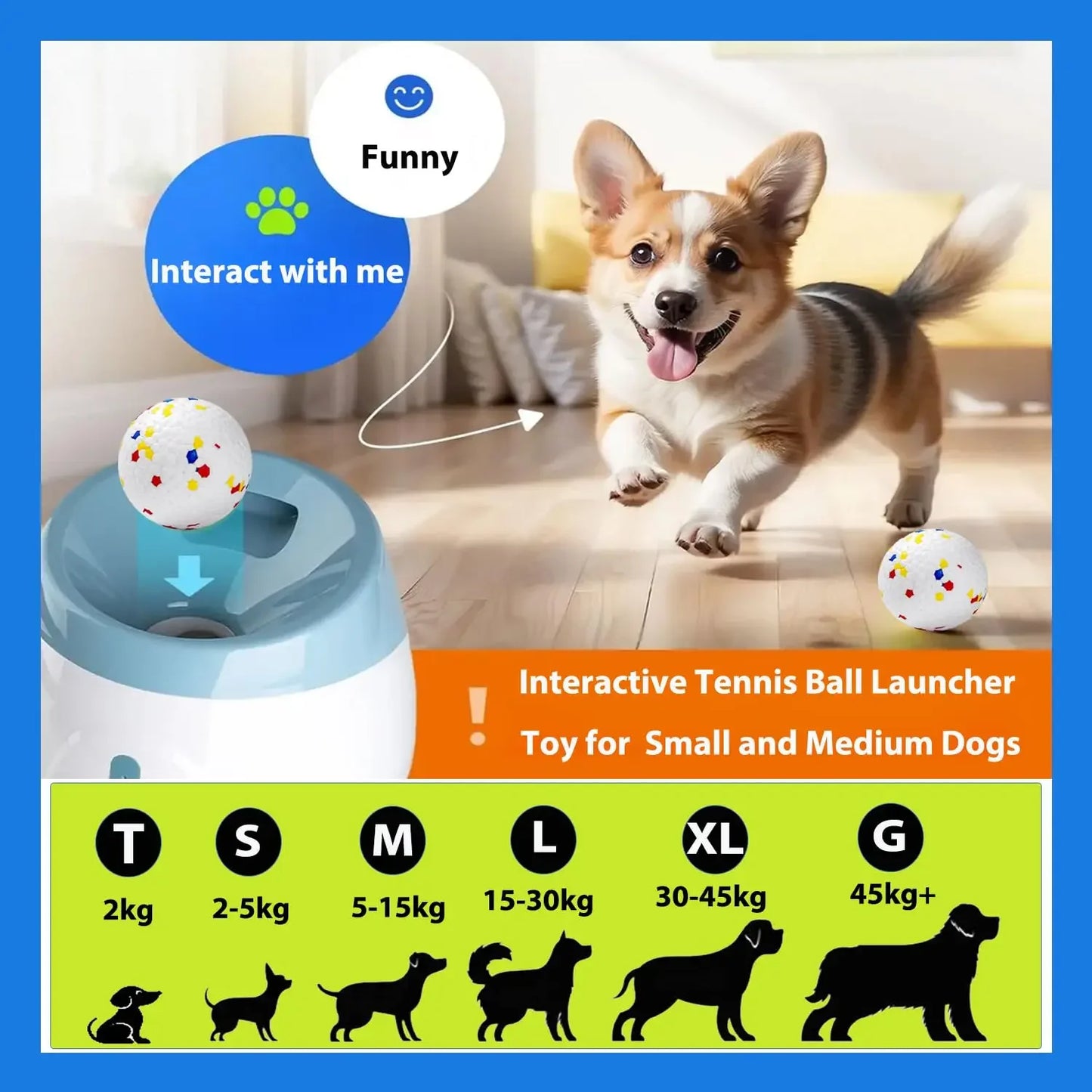 Dog Ball Thrower Launcher – Dog ball launcher with 3 tennis balls