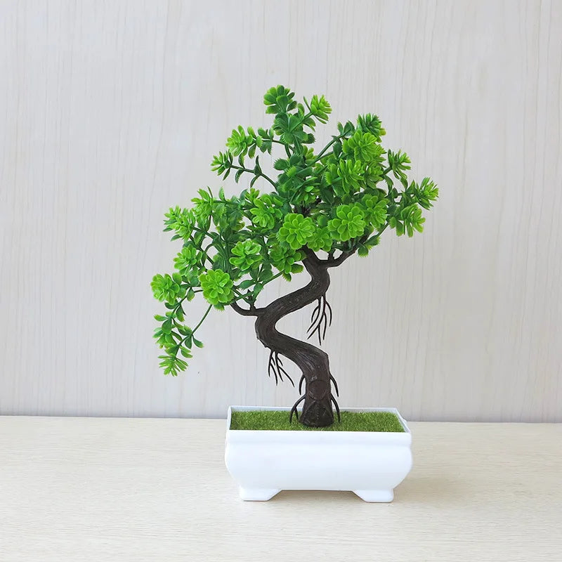 Artificial Bonsai Plant – Fake potted tree for indoor decoration