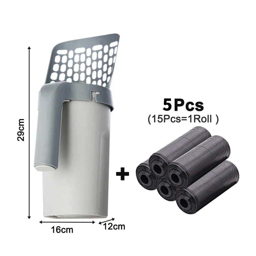 Cat Litter Shovel with Refill Bag – Cat litter shovel with refill bag