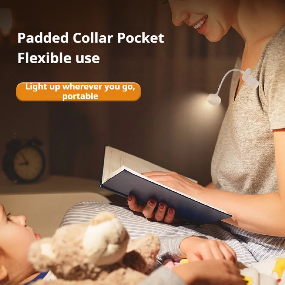 Rechargeable Clip-On Book Lamp – USB LED, 3 Modes, Eye-Friendly