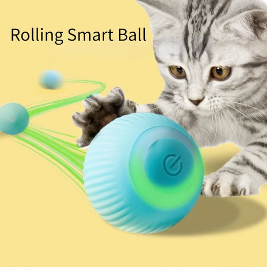 Smart Cat Toys Automatic Rolling Ball – Smart electric rolling ball toy for cats