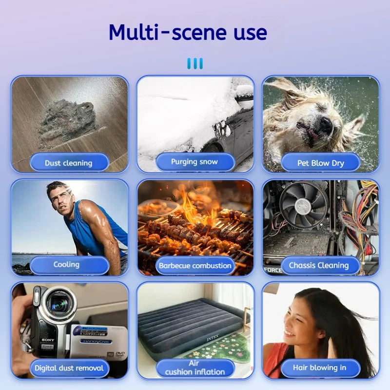 X11 Jet Blower – Portable fan and vacuum with 10,000mAh battery