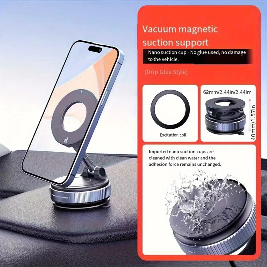 Magnetic N52 Phone Holder – Car phone holder with 360° rotation