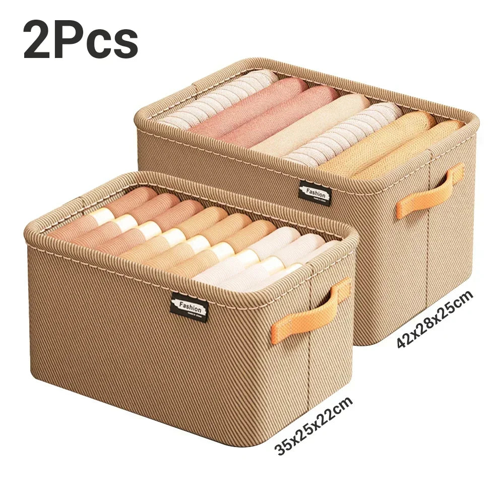 Clothes Drawer Organizer – Fabric boxes for jeans or sweaters