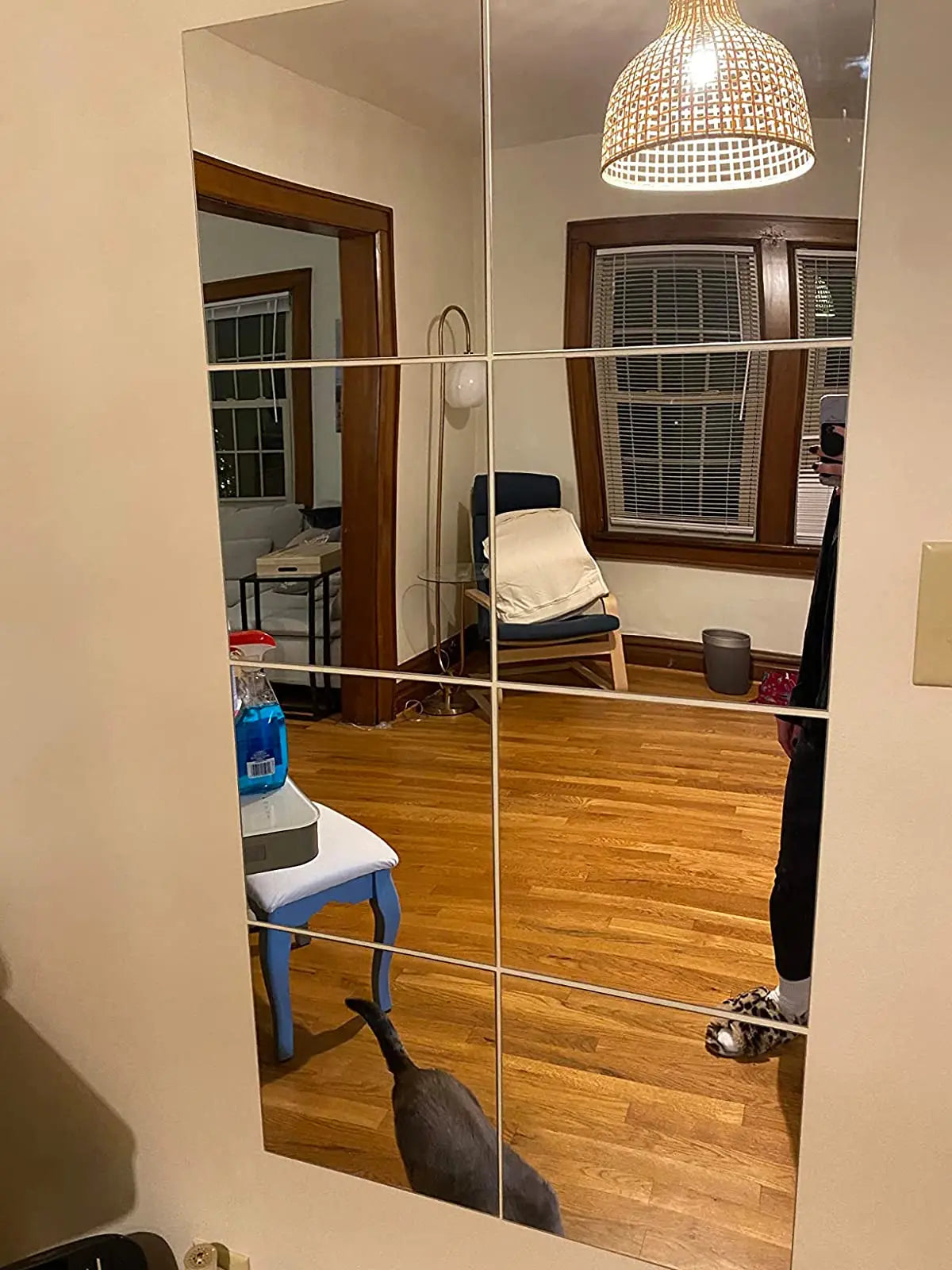 4x 3D Mirror Wall Stickers – Self-Adhesive Acrylic, 2mm Thick