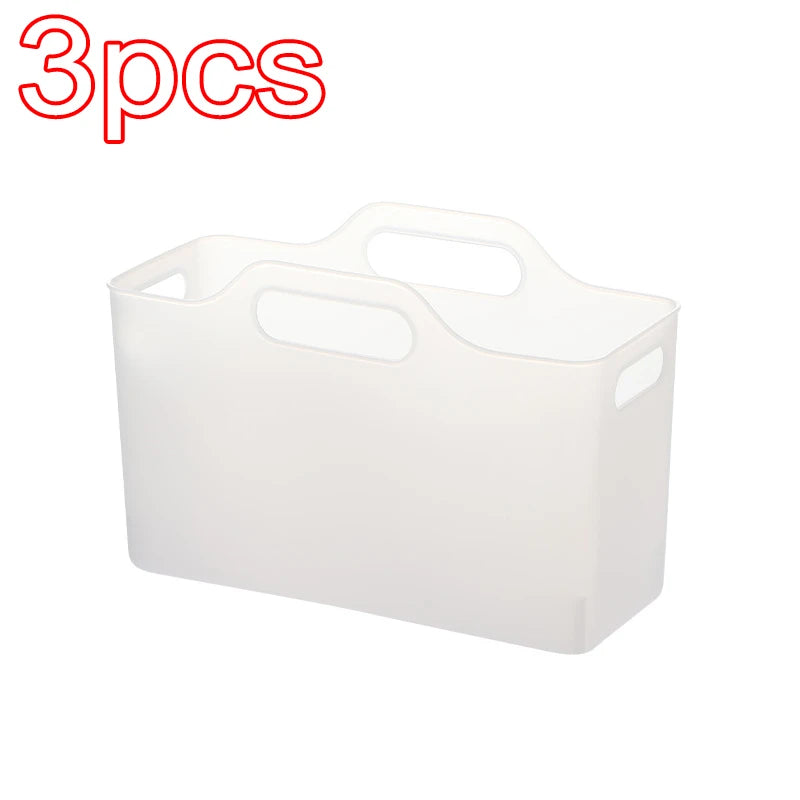 3Pcs with Handle Baskets – Storage baskets with handles for cleaning or groceries