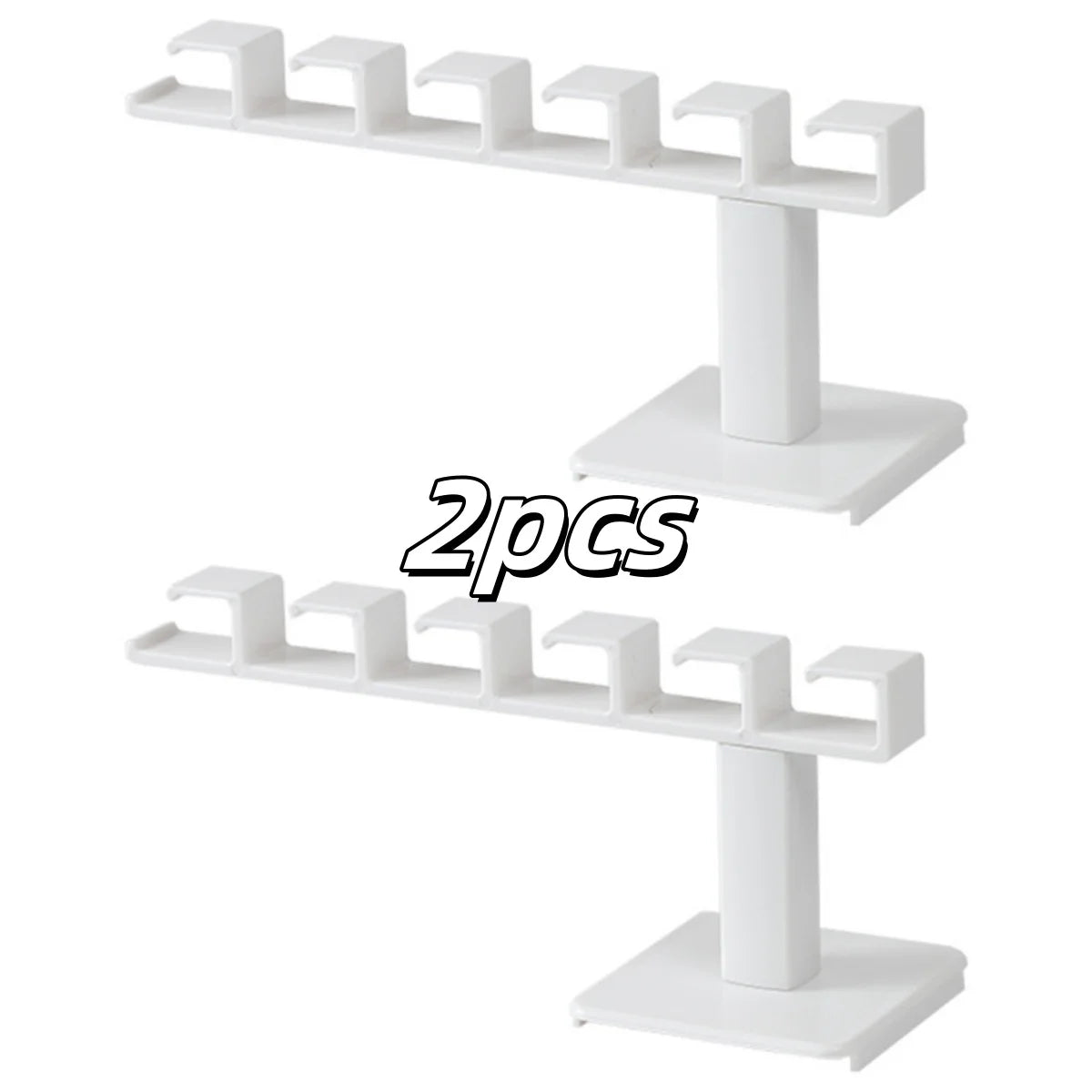 Wall Hook Rack – L-shaped rack with 6 hooks for hats or coats