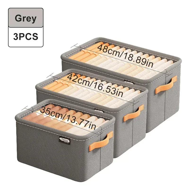 Clothes Drawer Organizer – Fabric boxes for jeans or sweaters