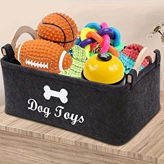 Pet Storage Box – Felt box for storing pet toys and accessories