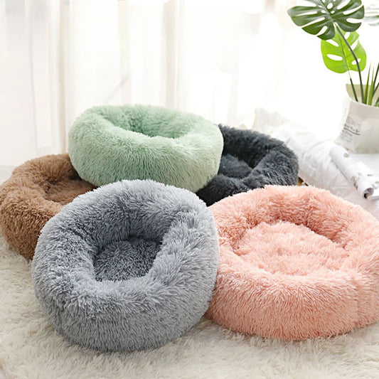 Plush Pet Bed – Warm, Washable & Detachable Cat/Dog Nest