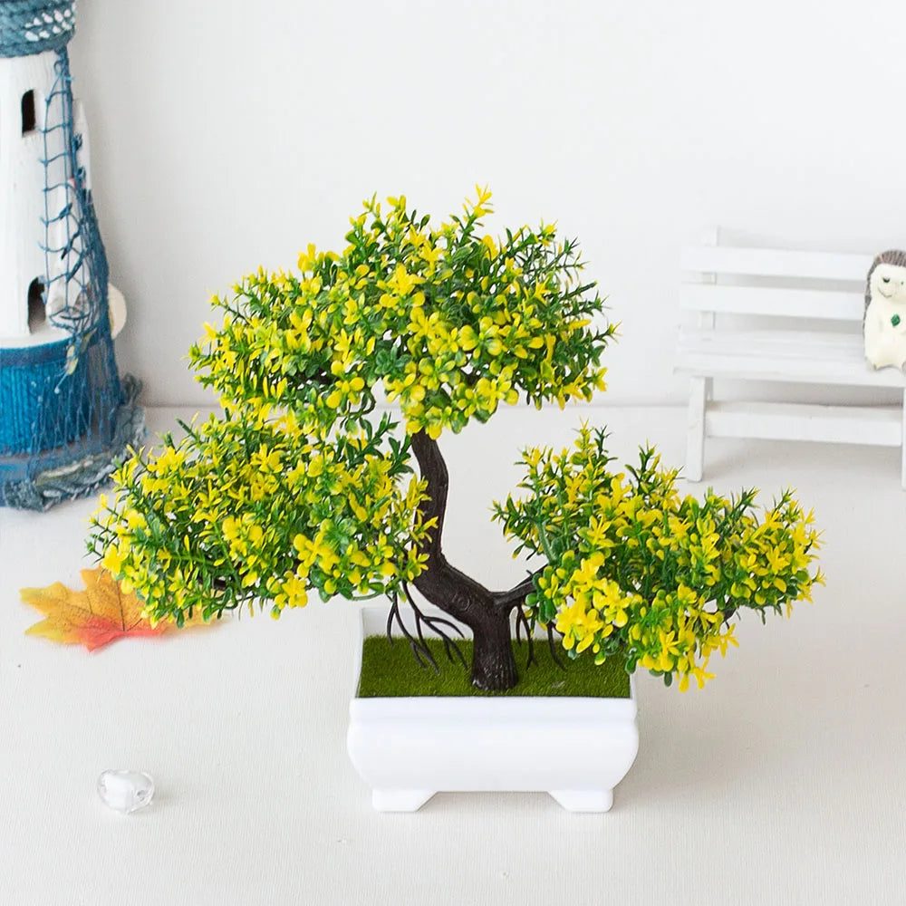 Artificial Bonsai Plant – Fake potted tree for indoor decoration