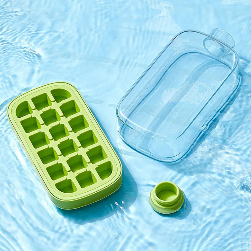 500/800ML Ice Cup with Straw – Press Ice Mold for Cold Drinks