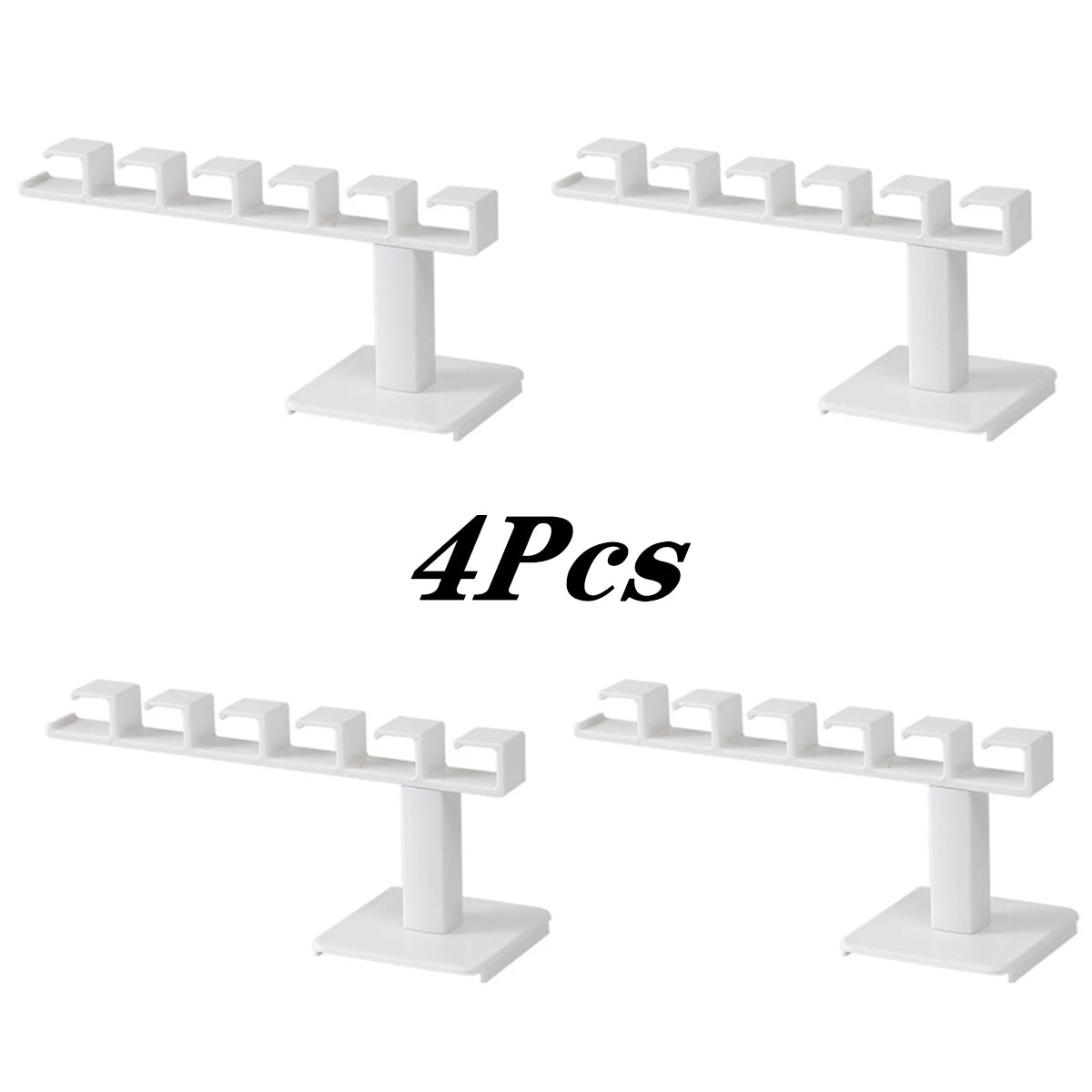 Wall Hook Rack – L-shaped rack with 6 hooks for hats or coats