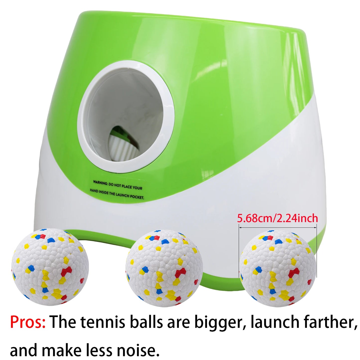Dog Ball Thrower Launcher – Dog ball launcher with 3 tennis balls