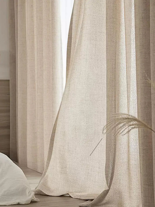 Japanese Linen Curtains Semi-blackout cotton-linen curtains