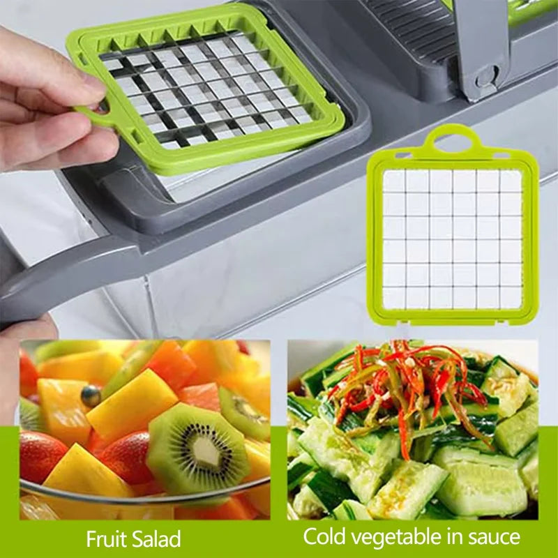 Multifunctional Vegetable Slicer and Cutter (14/16 Pieces)