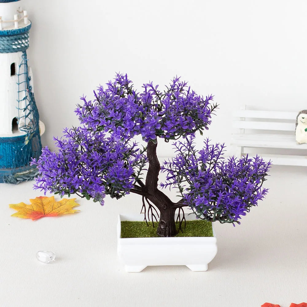 Artificial Bonsai Plant – Fake potted tree for indoor decoration
