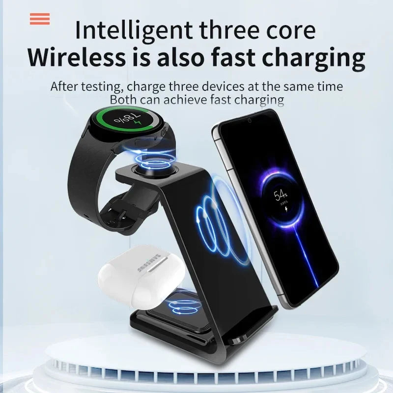 3 in 1 Wireless Charger Stand – 3-in-1 wireless charger for phone and earbuds