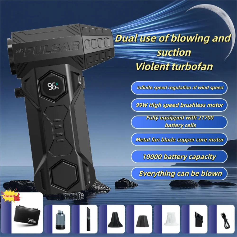 X11 Jet Blower – Portable fan and vacuum with 10,000mAh battery