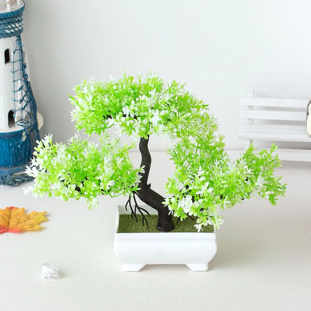 Artificial Bonsai Plant – Fake potted tree for indoor decoration