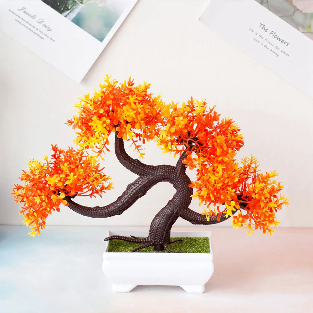 Artificial Bonsai Plant – Fake potted tree for indoor decoration