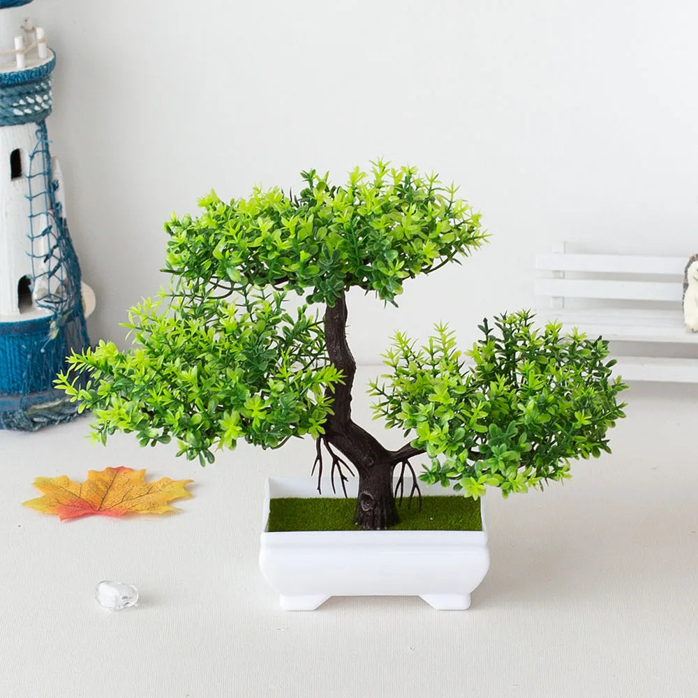 Artificial Bonsai Plant – Fake potted tree for indoor decoration