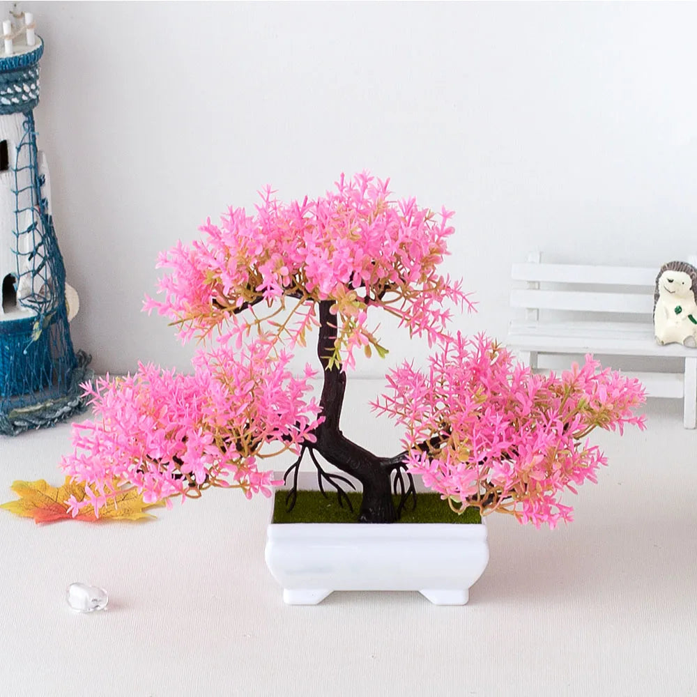 Artificial Bonsai Plant – Fake potted tree for indoor decoration
