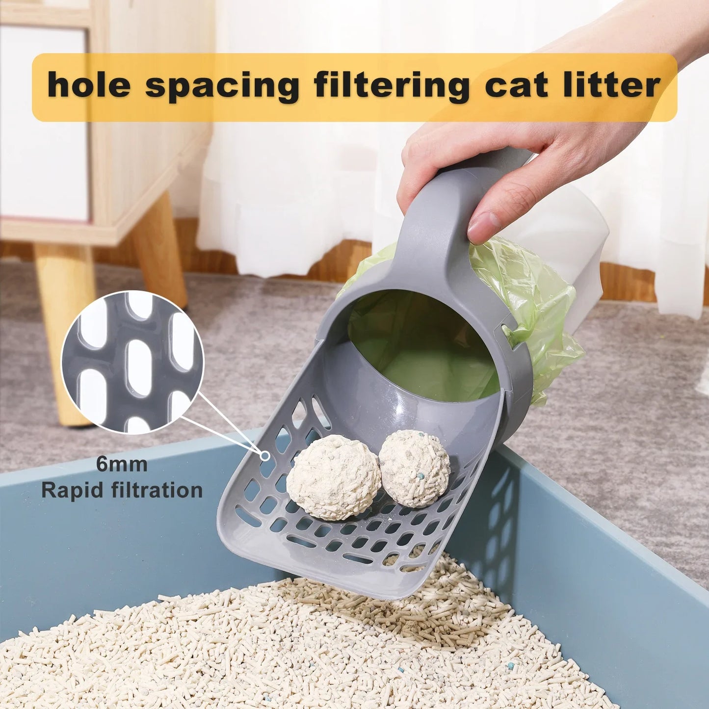 Cat Litter Shovel with Refill Bag – Cat litter shovel with refill bag