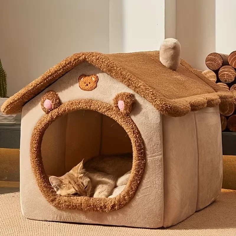 Washable Pet House Removable, all-season bed for small dogs and cats